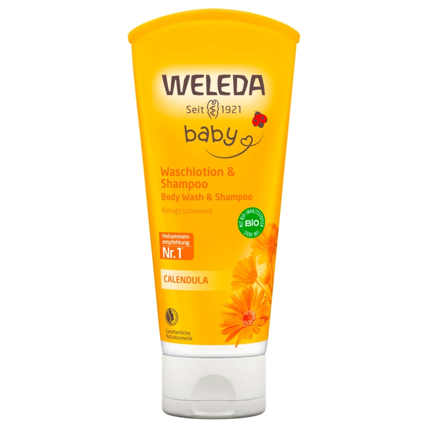 Weleda Baby Waschlotion & Shampoo Calendula 200ml